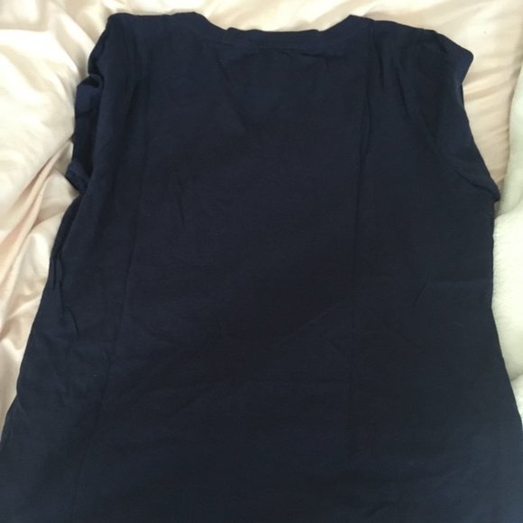 kate spade Dream On navy blue pajama tshirt top size medium - Picture 5 of 6